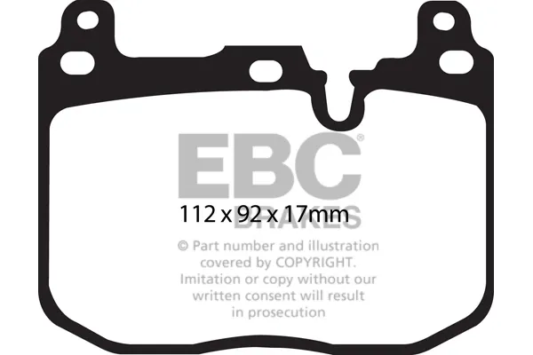 Klocki hamulcowe przednie tarczowe DP42130R EBC Brakes