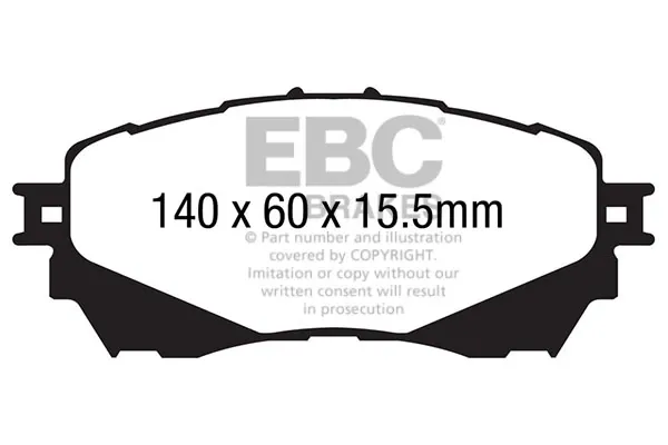 Klocki hamulcowe przednie tarczowe DP42170R EBC Brakes