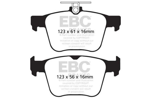 Okładziny (klocki) do hamulców tarczowych tylne DP42173R EBC Brakes