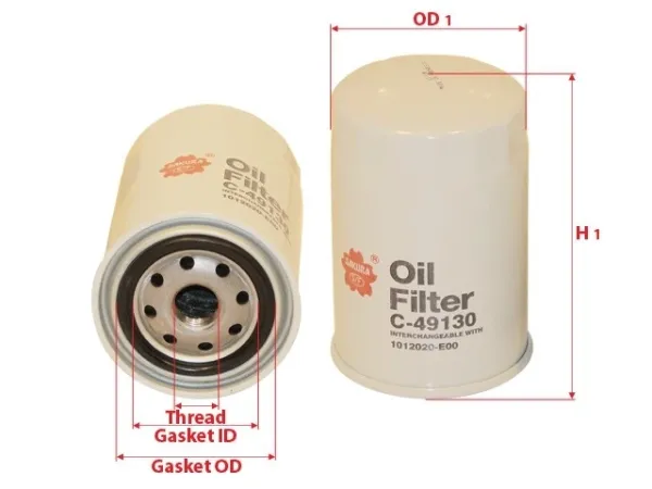 Filtr oleju C49130 Sakura