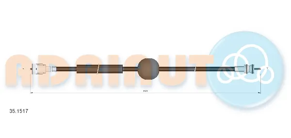 Linka prędkościomierza 351517 Adriauto