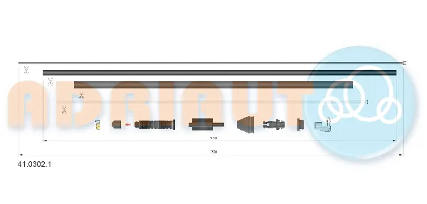 Linka gazu 4103021 Adriauto