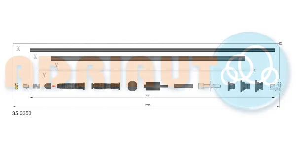 Linka gazu Citroen Berlingo  MF