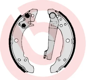 Klocki hamulcowe tylne bębnowe S85507 Brembo