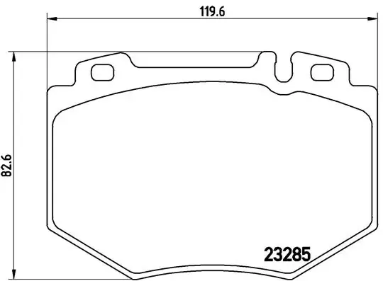 Klocki hamulcowe przednie tarczowe P50048 Brembo