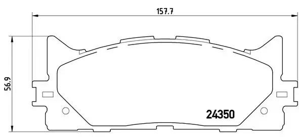 Klocki hamulcowe przednie tarczowe P83117 Brembo