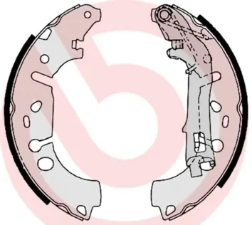 Klocki hamulcowe tylne bębnowe S23531 Brembo