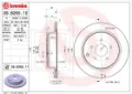 Tarcza hamulcowa tylna 09B26511 Brembo