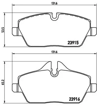 Klocki hamulcowe przednie tarczowe P06034 Brembo