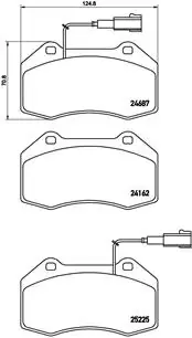Klocki hamulcowe przednie tarczowe P23139 Brembo