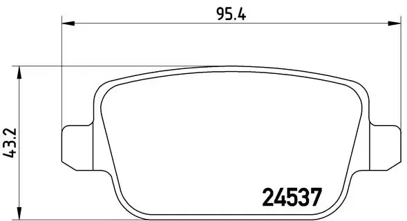 Okładziny (klocki) do hamulców tarczowych tylne P24075 Brembo