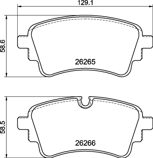 Okładziny (klocki) do hamulców tarczowych tylne P85185 Brembo