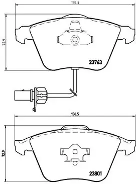 Klocki hamulcowe przednie tarczowe P85084 Brembo