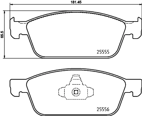 Klocki hamulcowe przednie tarczowe P24199 Brembo