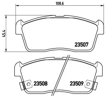 Klocki hamulcowe przednie tarczowe P79012 Brembo