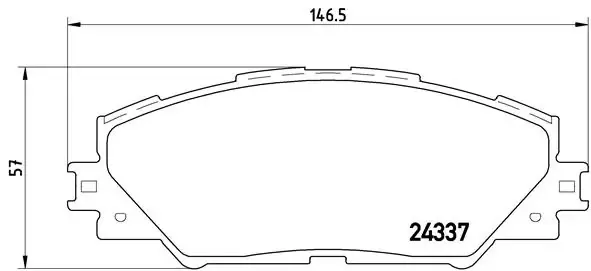 Klocki hamulcowe przednie tarczowe P83071 Brembo