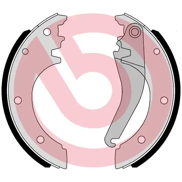 Klocki hamulcowe tylne bębnowe SA6509 Brembo