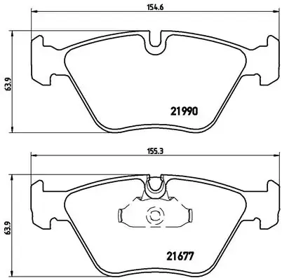 Klocki hamulcowe przednie tarczowe P06065 Brembo