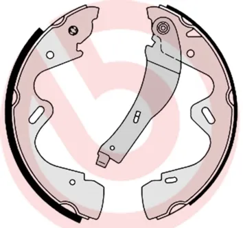 Klocki hamulcowe tylne bębnowe S56517 Brembo