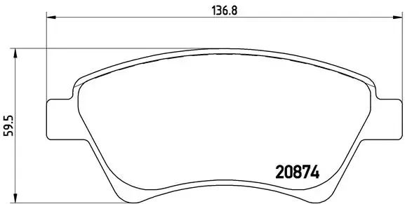 Klocki hamulcowe przednie tarczowe P68034 Brembo