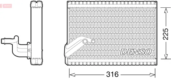 Parownik klimatyzacji DEV21003 Denso