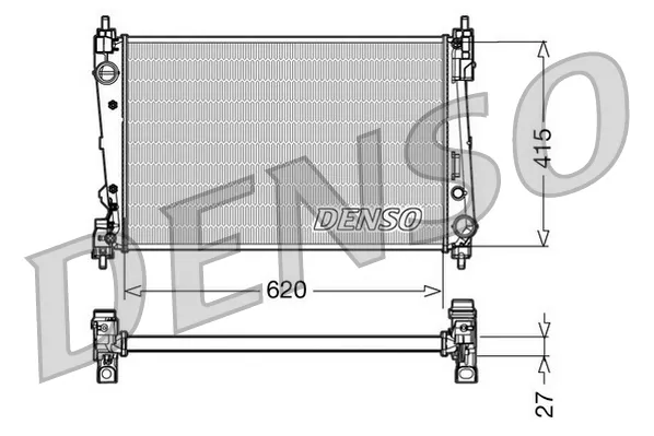 Chłodnica silnika DRM09111 Denso