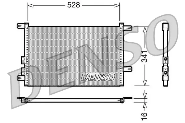Chłodnica klimatyzacji DCN01003 Denso