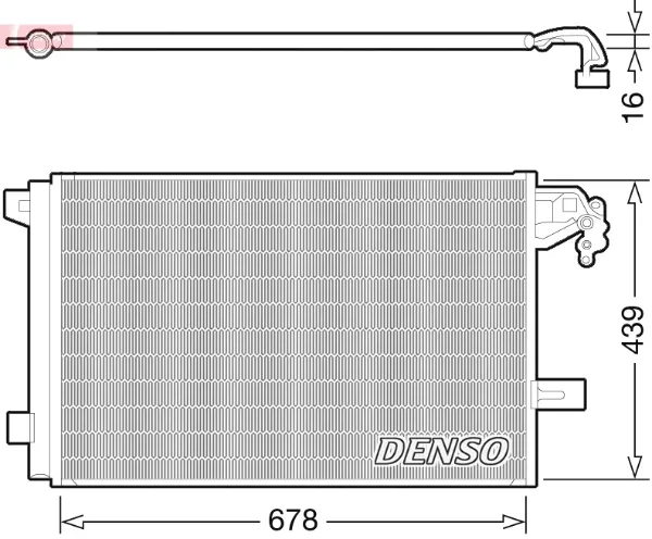 Chłodnica klimatyzacji DCN32063 Denso