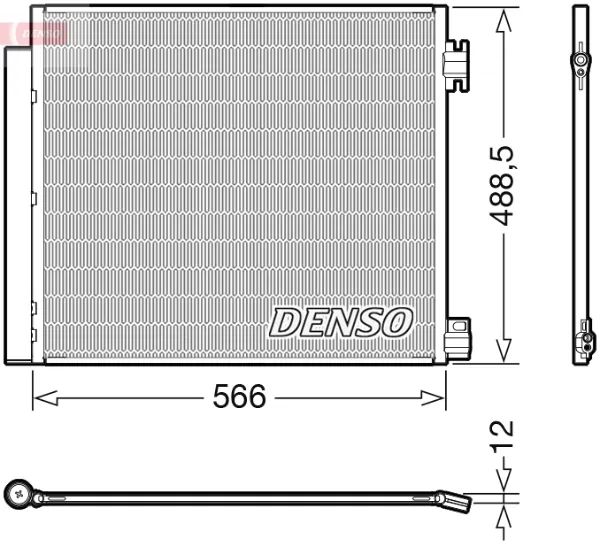 Chłodnica klimatyzacji DCN46026 Denso