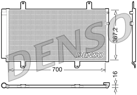 Chłodnica klimatyzacji DCN51004 Denso