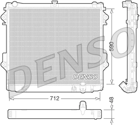 Chłodnica silnika DRM50074 Denso