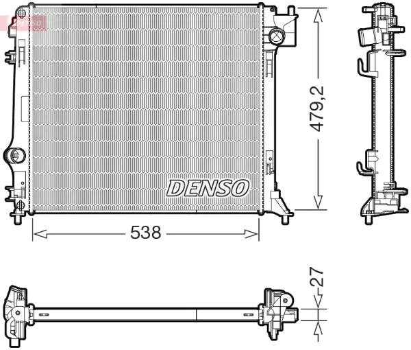 Chłodnica silnika 701399 VALEO