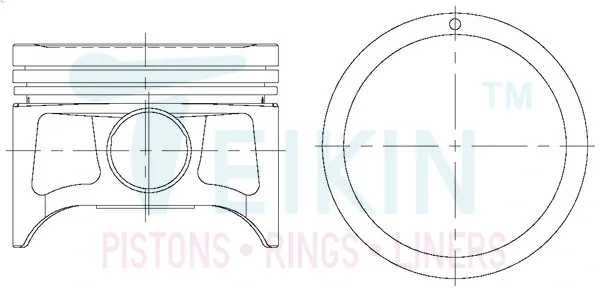 Tłok, komplet do jednego cylindru, STD Nissan Maxima A33