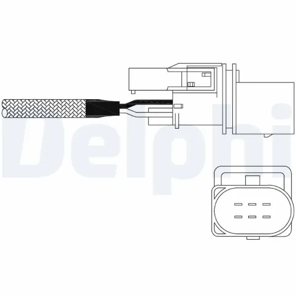 Sonda lambda czujnik tlenu przed katalizatorem ES1101512B1 Delphi