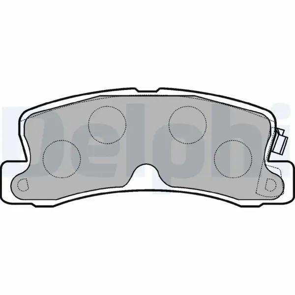 Okładziny (klocki) do hamulców tarczowych tylne LP834 Delphi