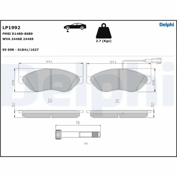 Klocki hamulcowe Fiat Ducato