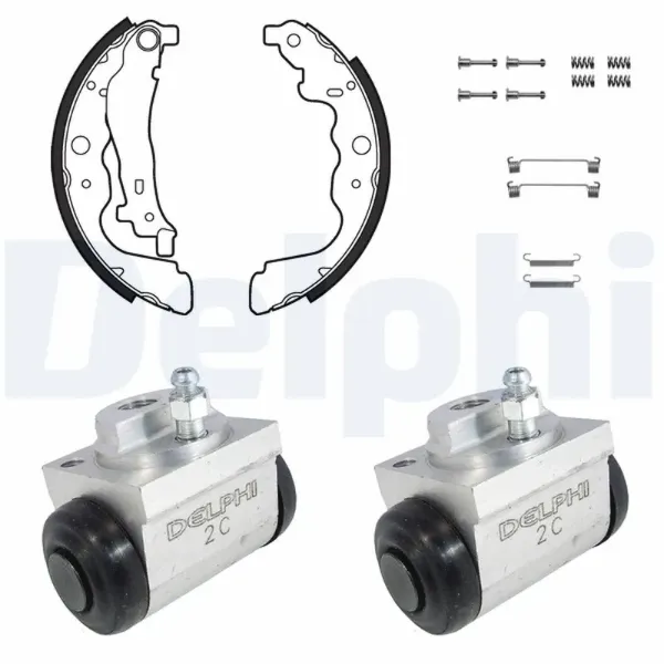 Klocki hamulcowe tylne bębnowe 440A06525R Renault (RVI)