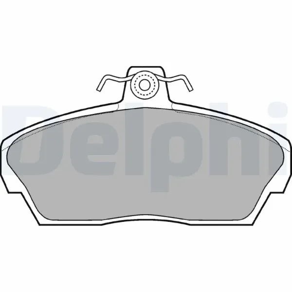 Klocki hamulcowe przednie tarczowe LP911 Delphi