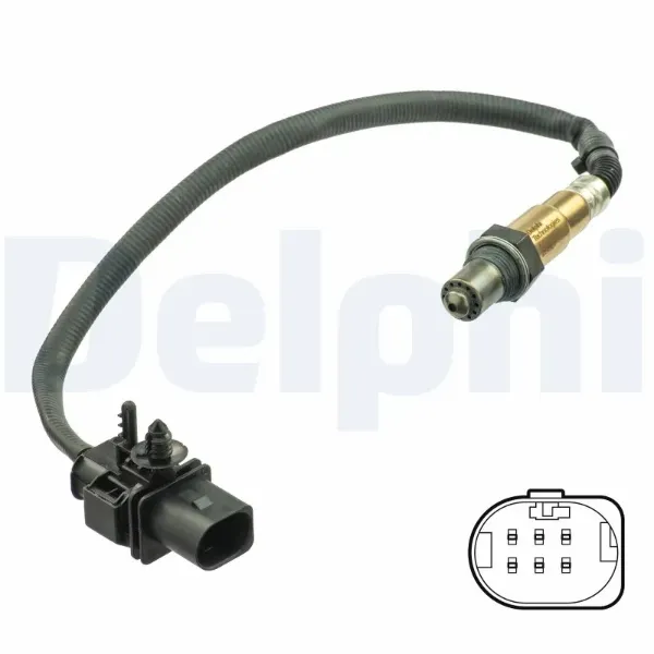 Sonda lambda, czujnik tlenu ES2107812B1 Delphi