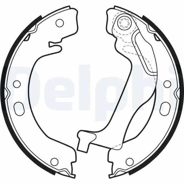 Klocki hamulcowe tylne bębnowe LS2003 Delphi