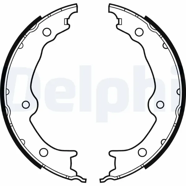 Klocki hamulca ręcznego LS2130 Delphi