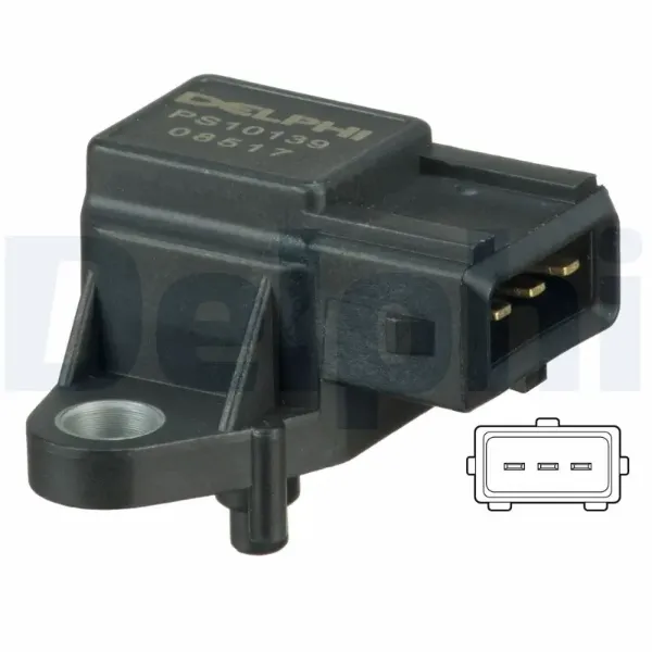 Czujnik ciśnienia w kolektorze ssącym, MAP PS10139 Delphi
