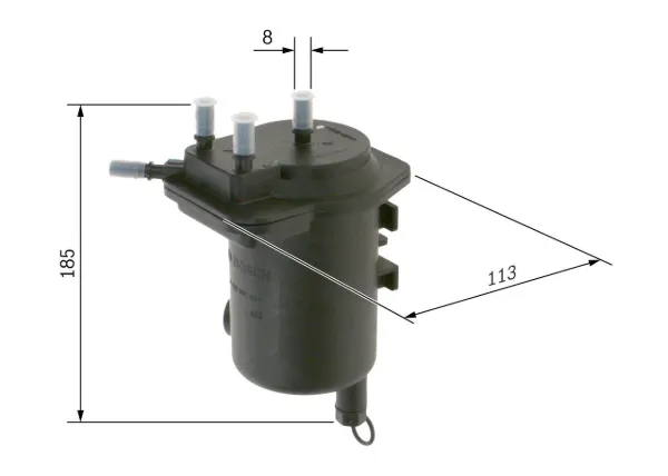 Filtr paliwa 0450907011 Bosch