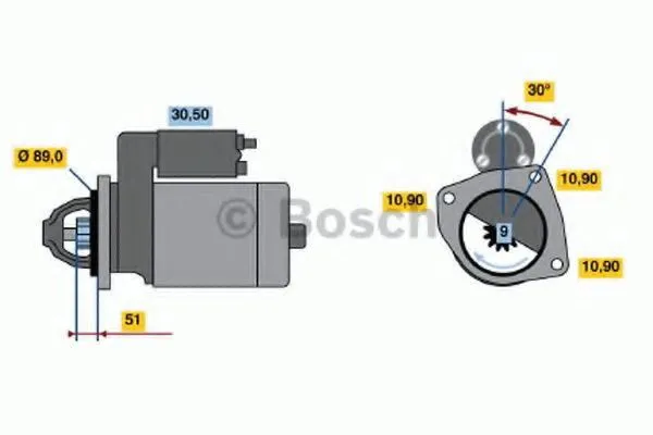 Rozrusznik 0986013490 Bosch