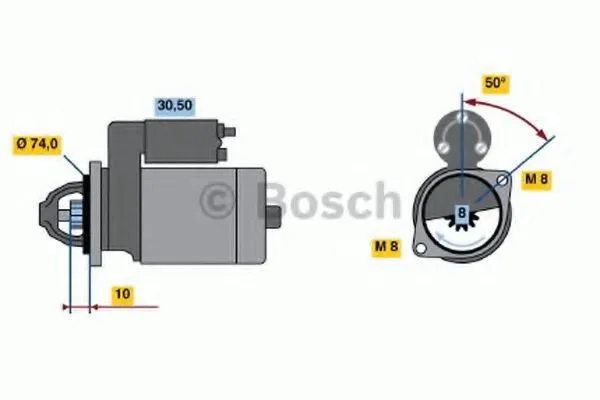 Rozrusznik 0986014371 Bosch