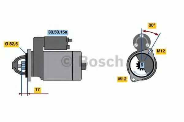 Rozrusznik 0986016330 Bosch