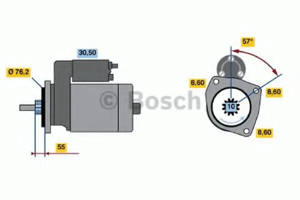 Rozrusznik 0986016340 Bosch