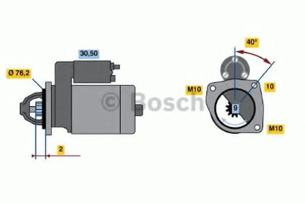Rozrusznik 0986016660 Bosch