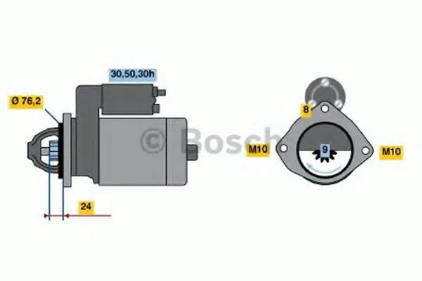 Rozrusznik 0986017300 Bosch