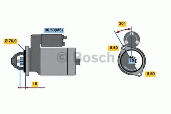 Rozrusznik 0986021260 Bosch